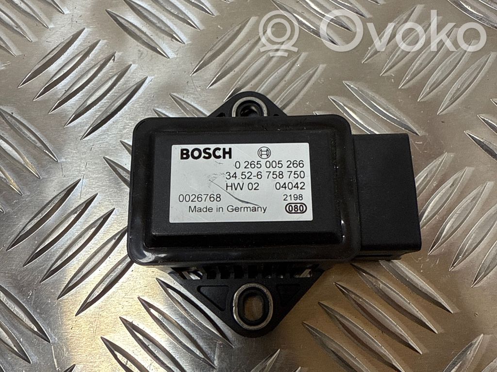 BMW 5 E60 E61 ESP (elektroniskās stabilitātes programmas) sensors (paātrinājuma sensors) 