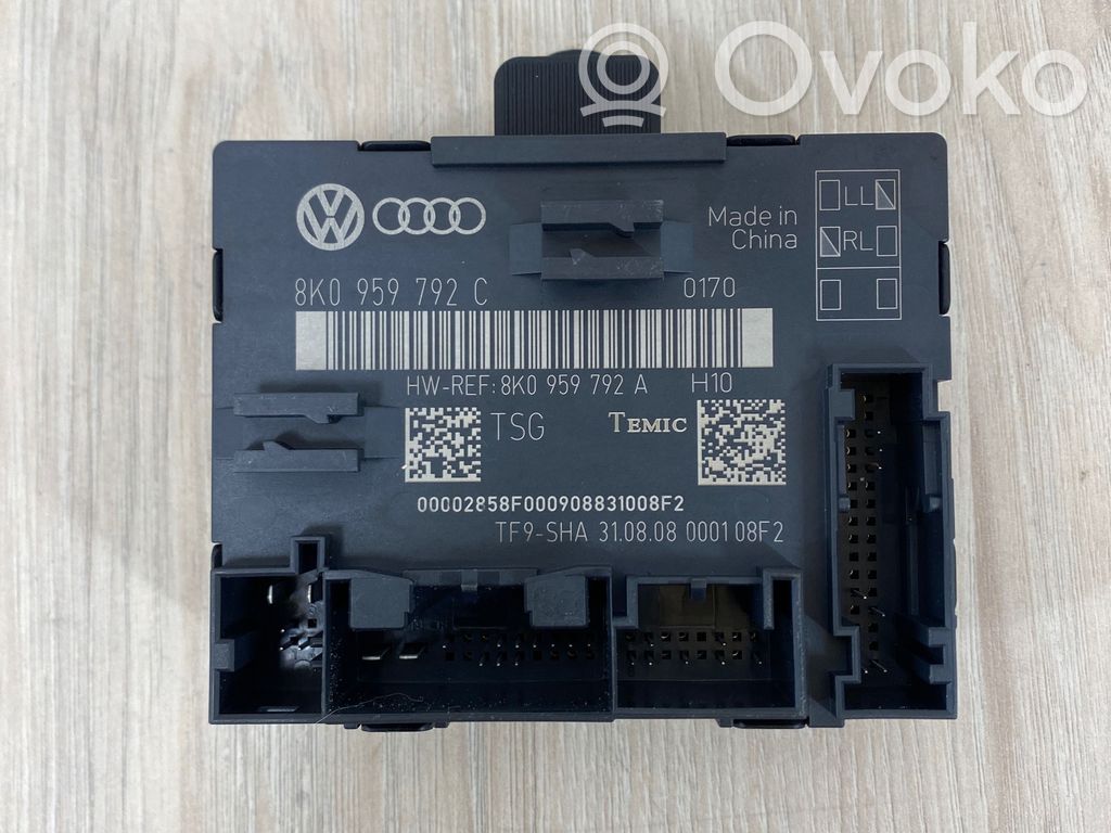 Audi A4 S4 B8 8K Door control unit/module 