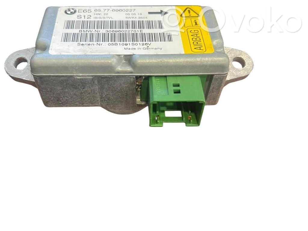 BMW 7 E65 E66 Airbag deployment crash/impact sensor 