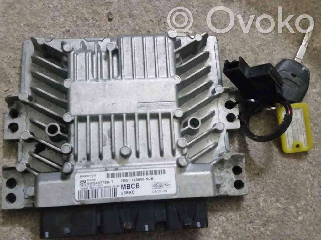 Engine control unit/module   5WS40778BT,7M5112A650BCB