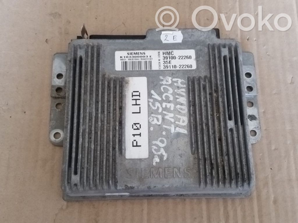 Hyundai Accent Engine control unit/module 