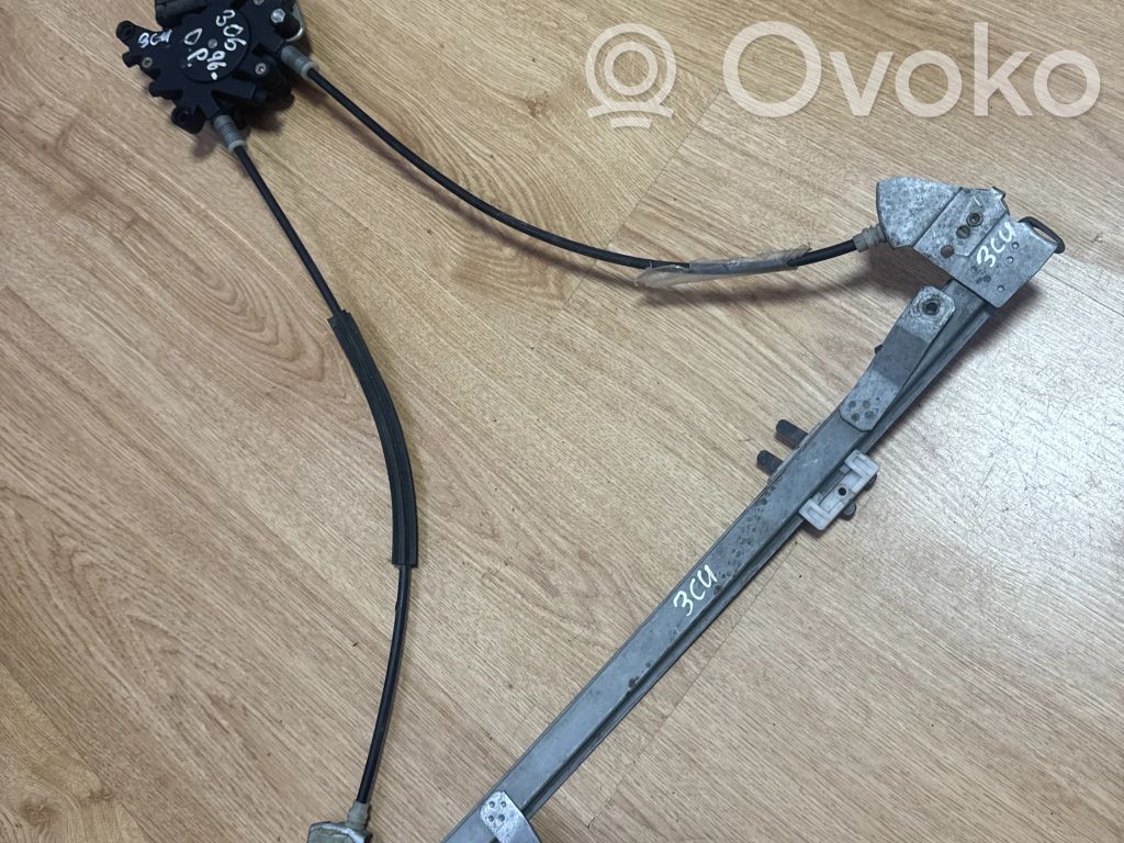 Peugeot 306 Front door window regulator with motor 