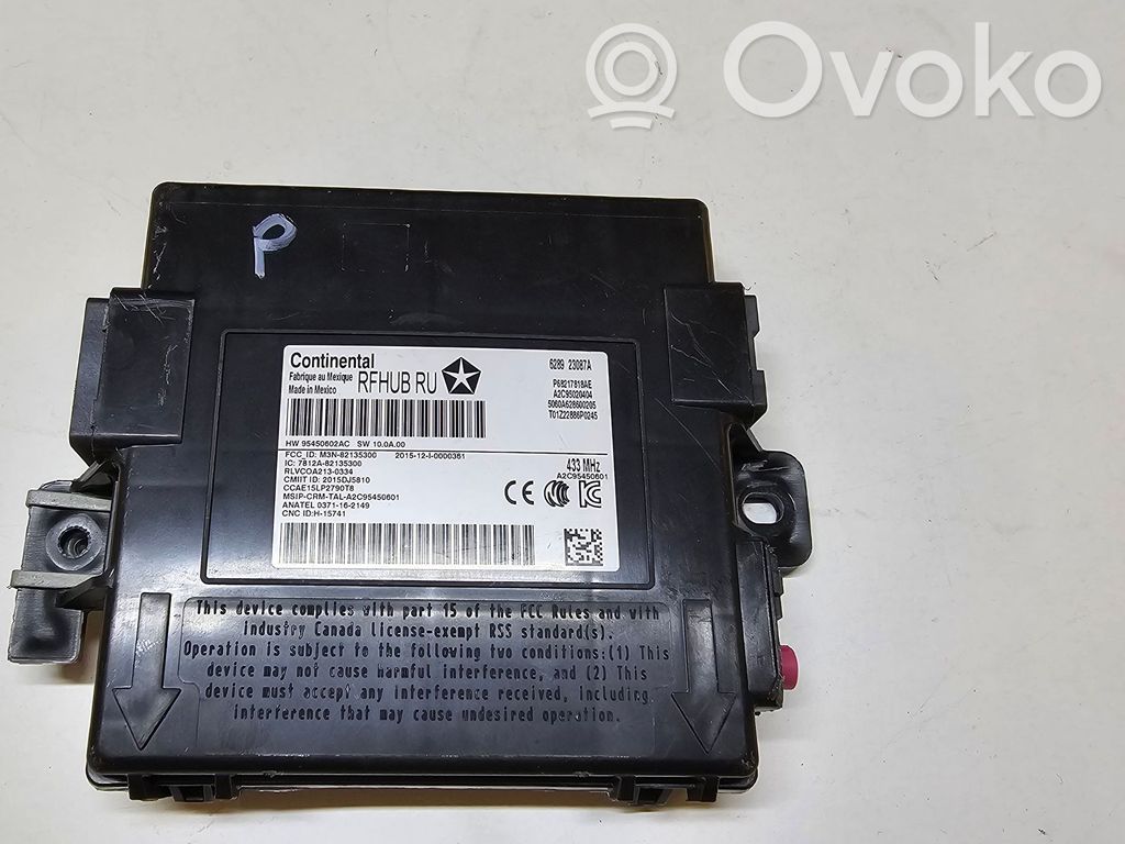 Chrysler Pacifica Keyless (KESSY) go control unit/module 