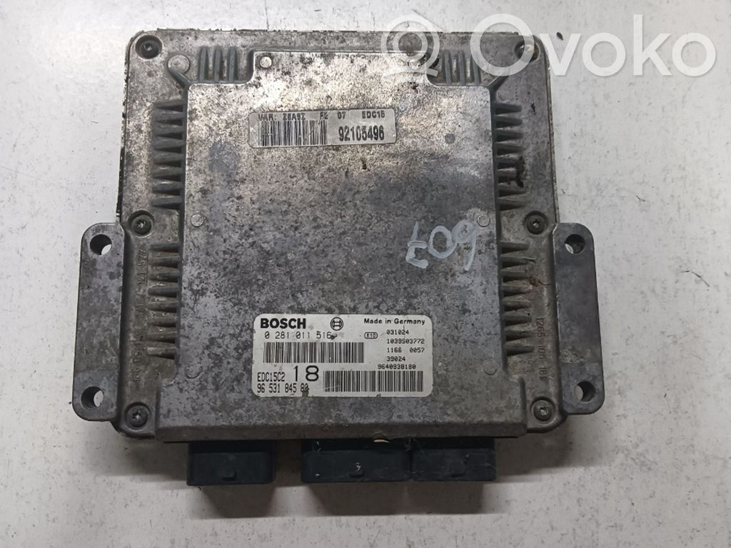 Engine control unit/module ECU   9653184580,0281011561