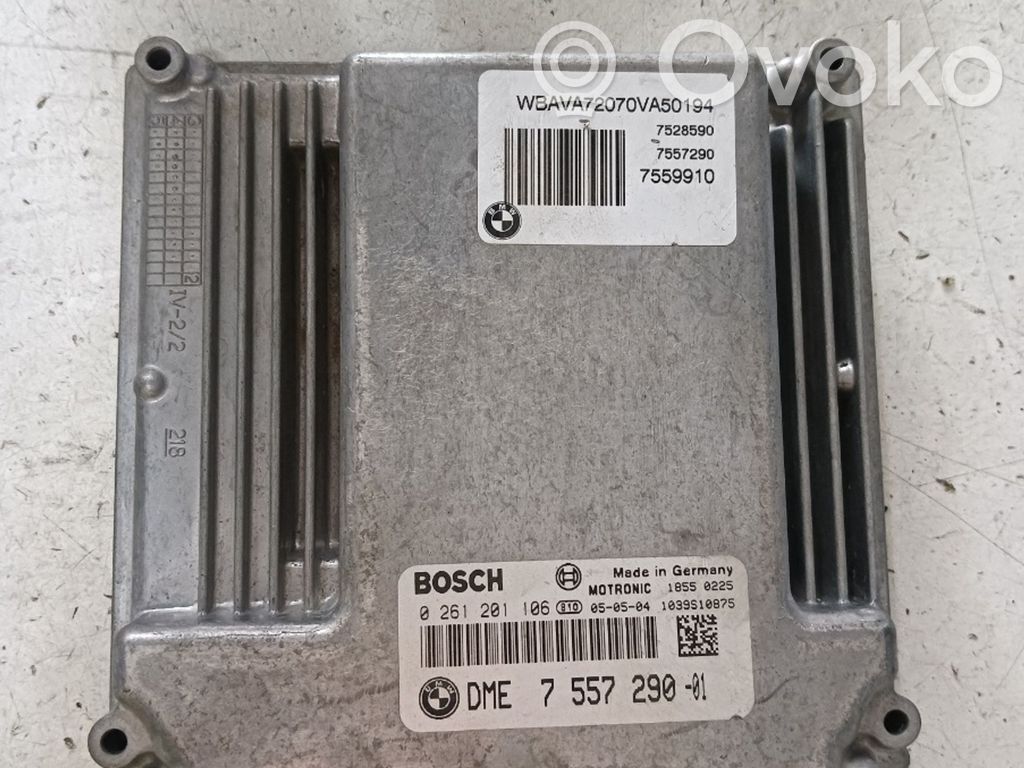 Engine control unit/module ECU   DME7557290,0261201106