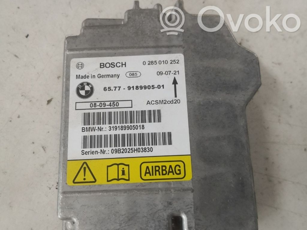 Airbag control unit/module   0285010252