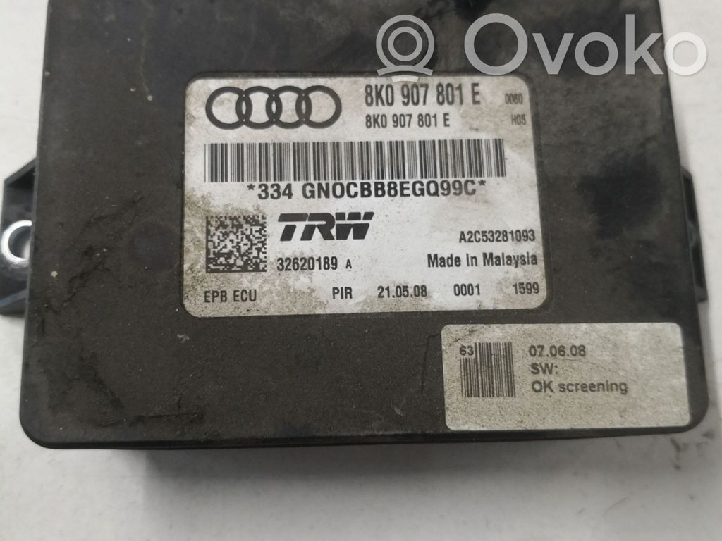 Audi A4 S4 B8 8K Hand brake control module 