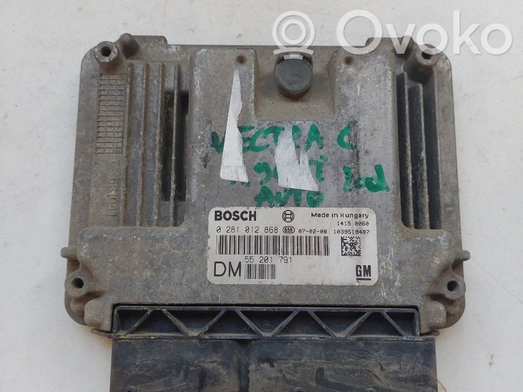 Opel Vectra C Engine control unit/module ECU 