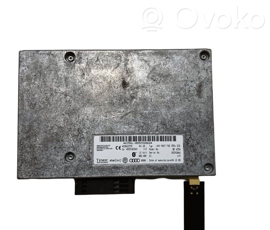 Bluetooth Modul Steuergerät   4E0862335