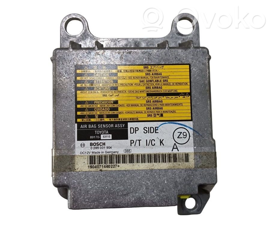 Unidad de control/módulo del Airbag   0285001904