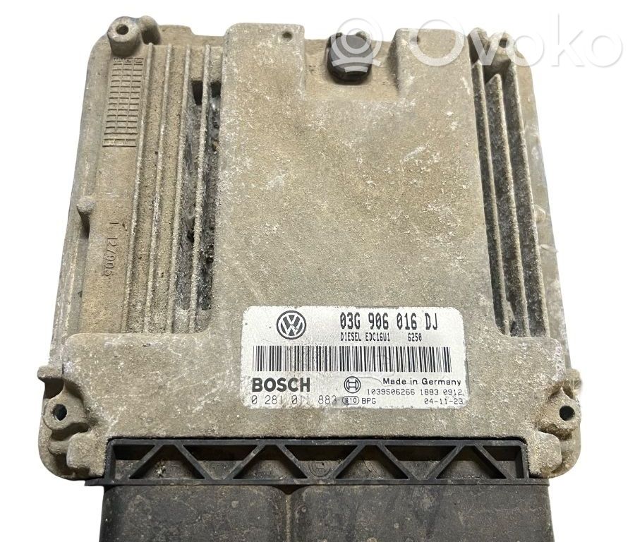 Unité de commande, module ECU de moteur   03G906016DJ