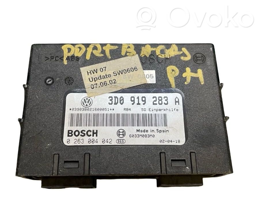 Other control units/modules   3D0919283A