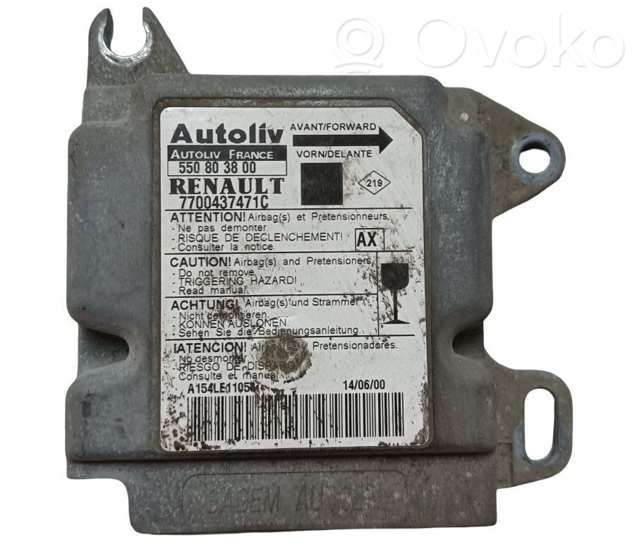 Unidad de control/módulo del Airbag   550803800