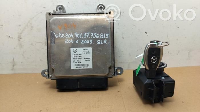 Mercedes-Benz GLK (X204) Engine ECU kit and lock set 