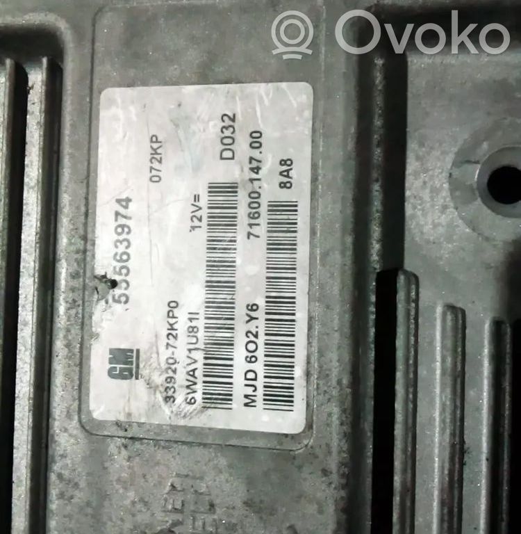 Unité de commande, module ECU de moteur   55563974