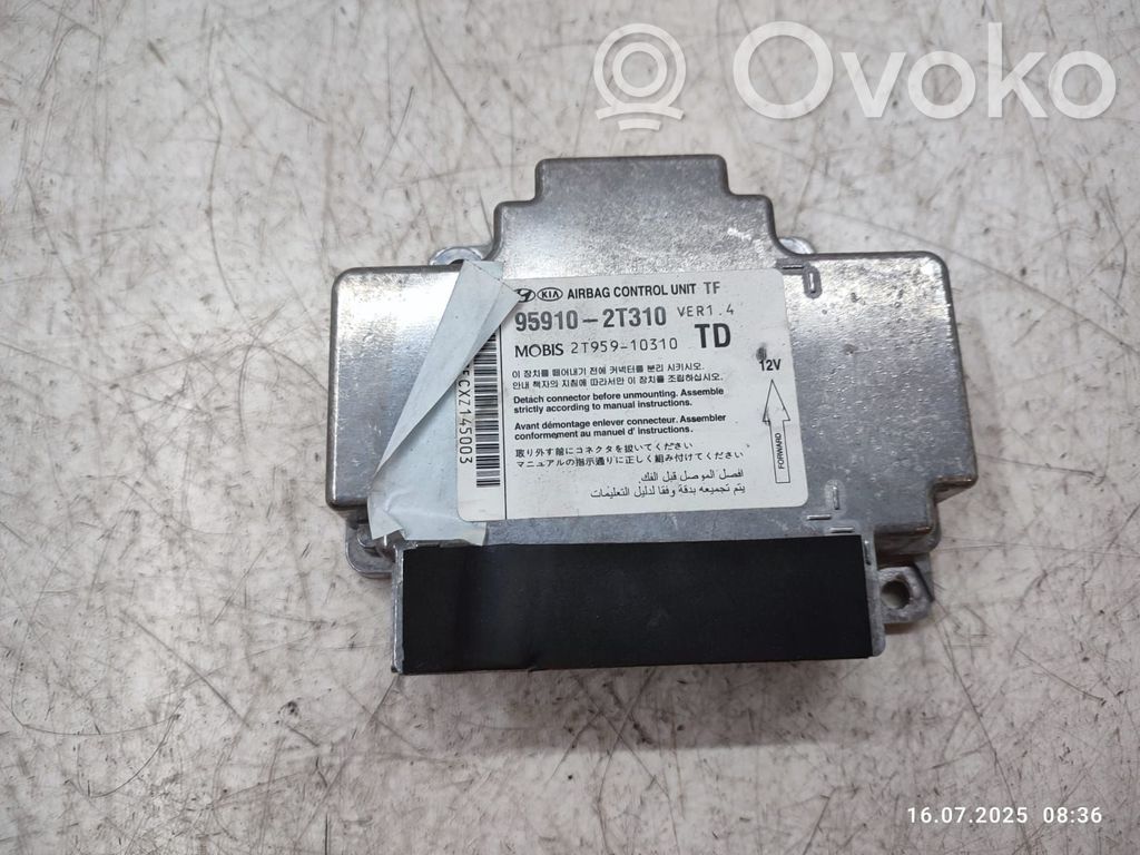 KIA Optima Airbag control unit/module 