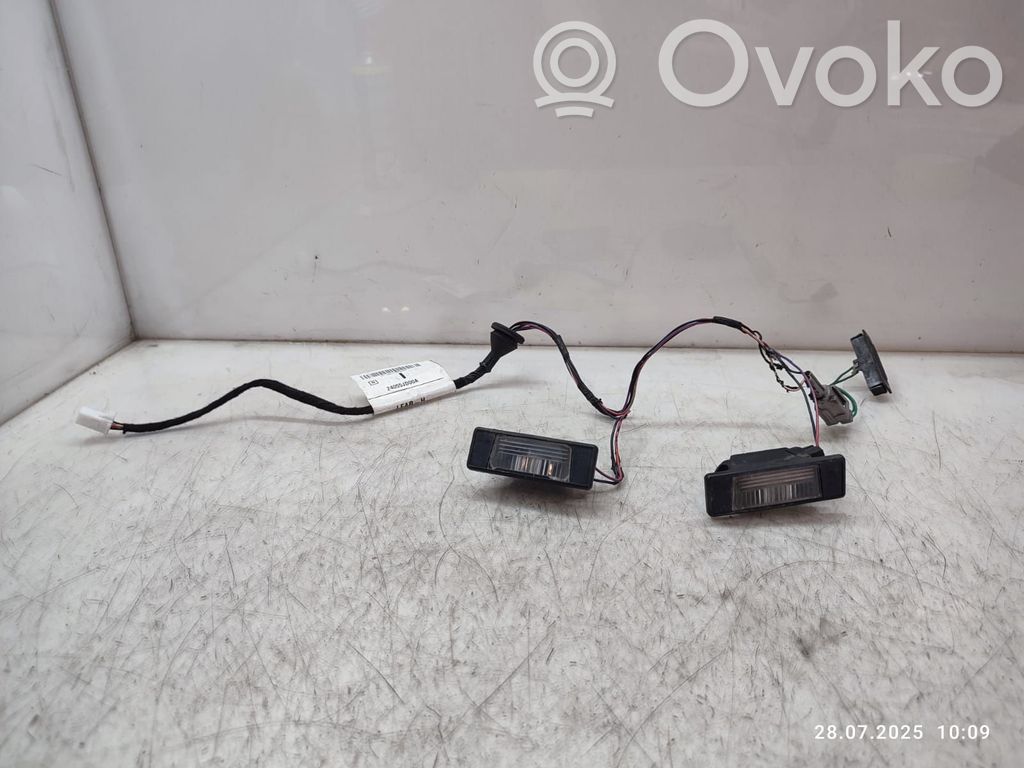 Nissan Qashqai+2 Éclairage de plaque d'immatriculation 