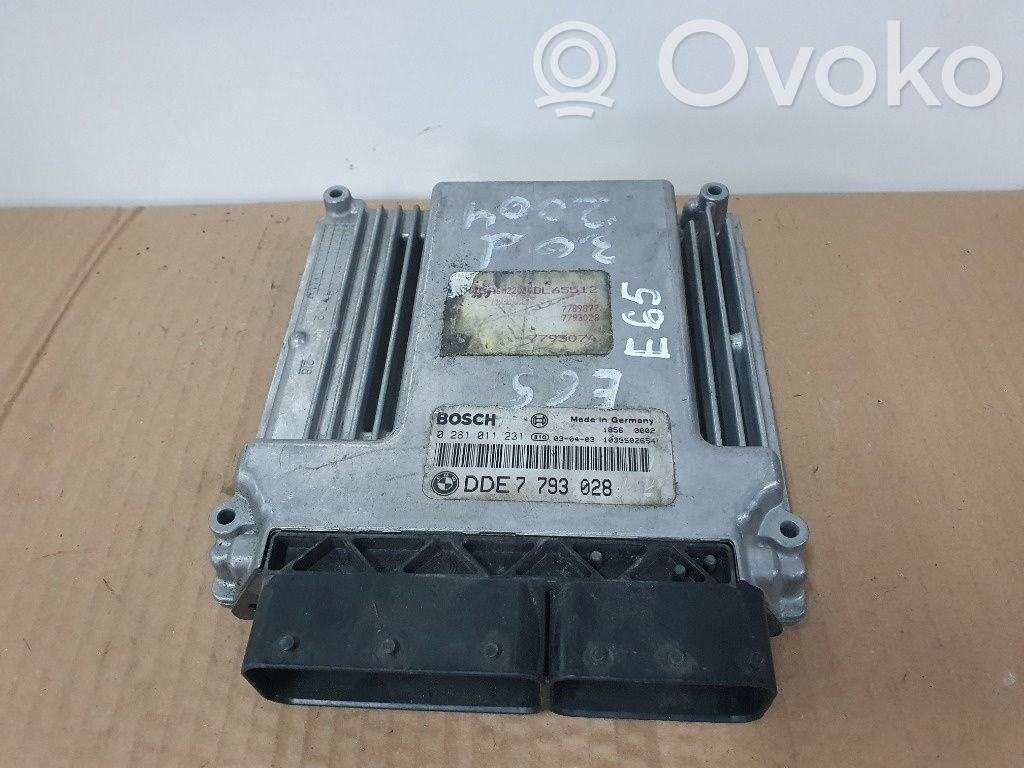 Engine control unit/module ECU   0281011231,7793028
