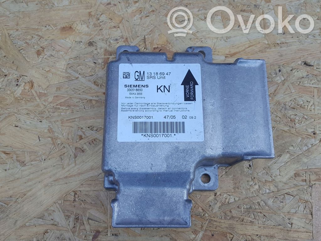 Opel Vectra C Oro pagalvių valdymo blokas 
