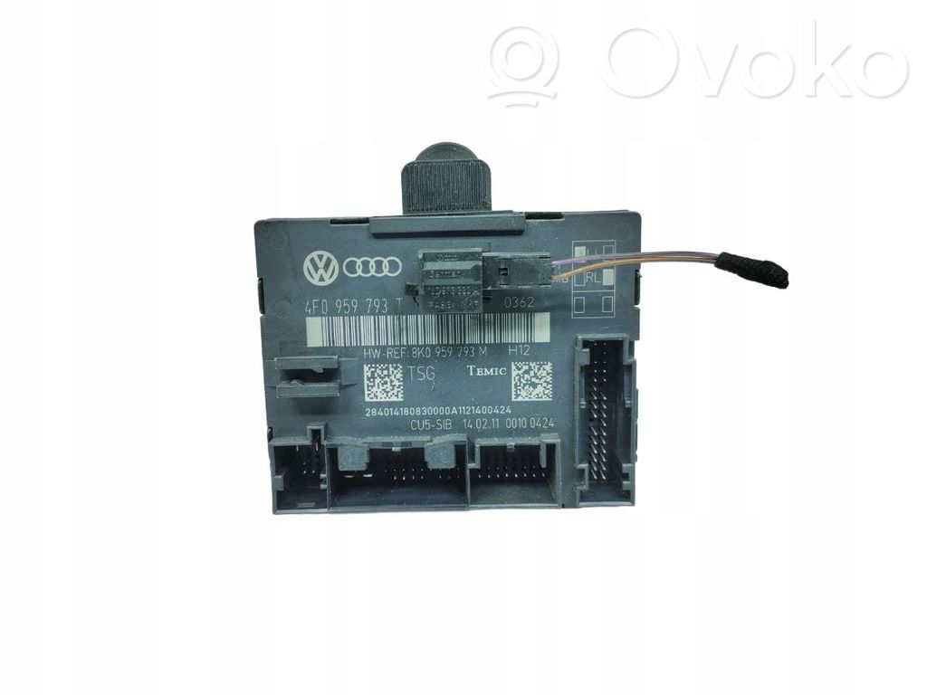 Unité de commande module de porte   4F0959793T,4F0959793T