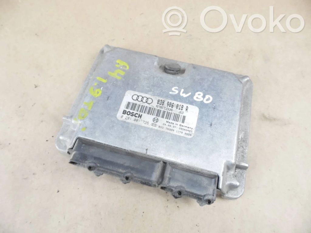 Engine control unit/module   038906018R,0281001726,28SA3407
