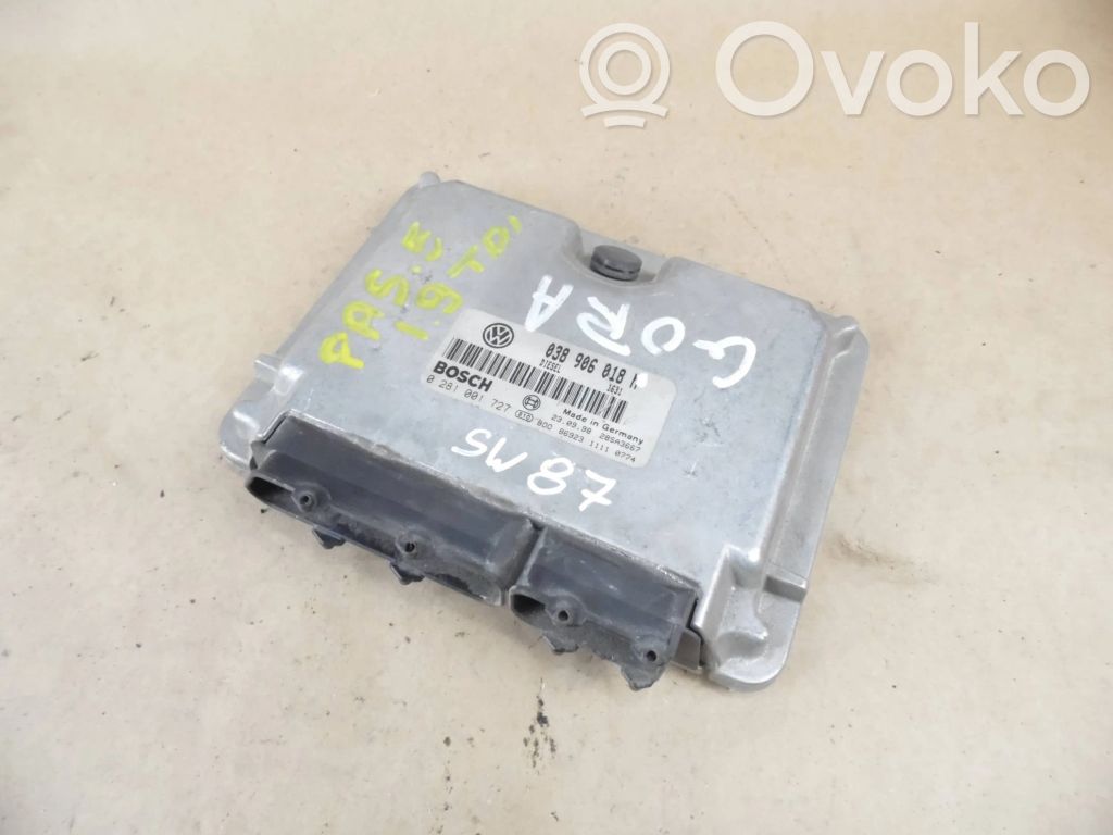 Engine control unit/module   0281001727,038906018N,28SA3667