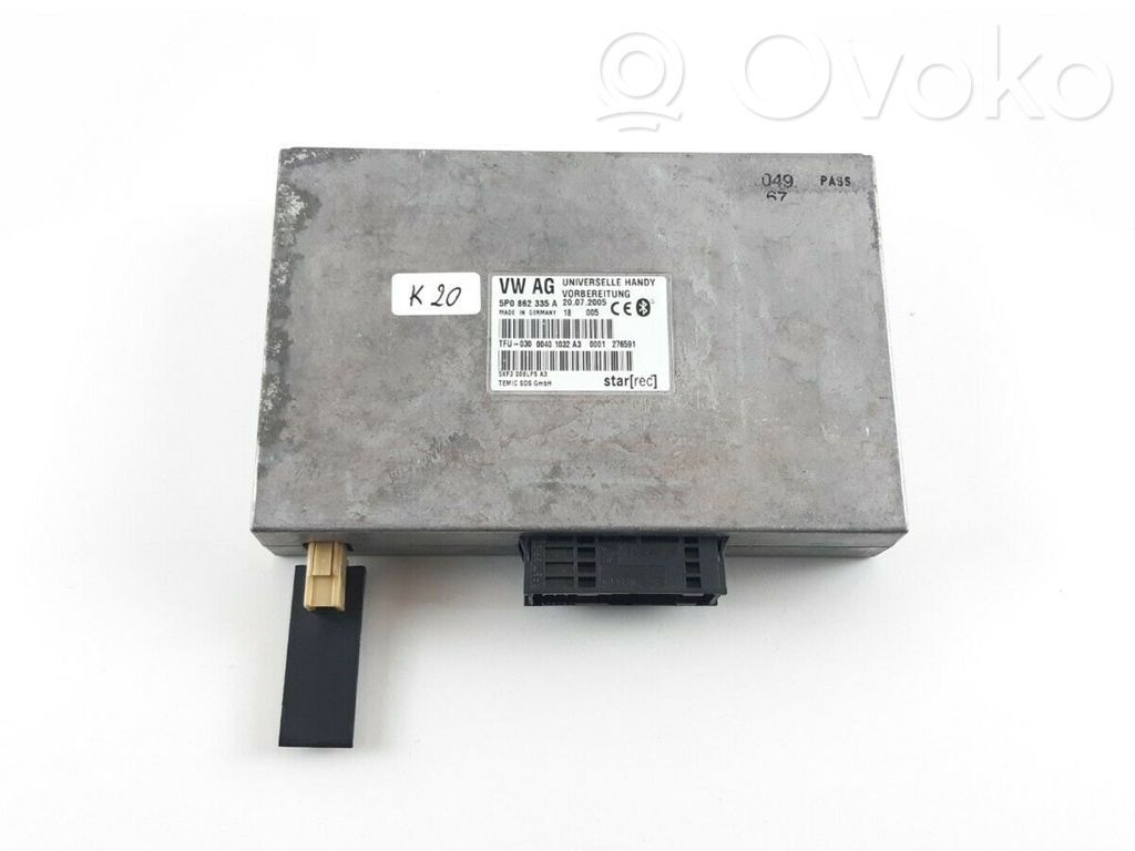 Skoda Octavia Mk2 (1Z) Bluetooth control unit module 