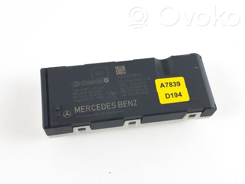 Mercedes-Benz E W213 Tailgate/trunk control unit/module 