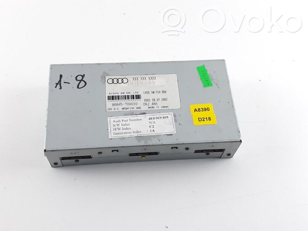 Audi A8 S8 D3 4E GPS navigation control unit/module 