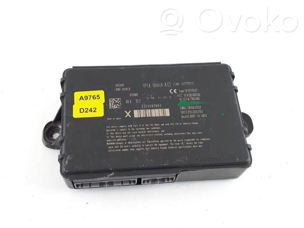 Land Rover Range Rover L405 Keyless (KESSY) go control unit/module 
