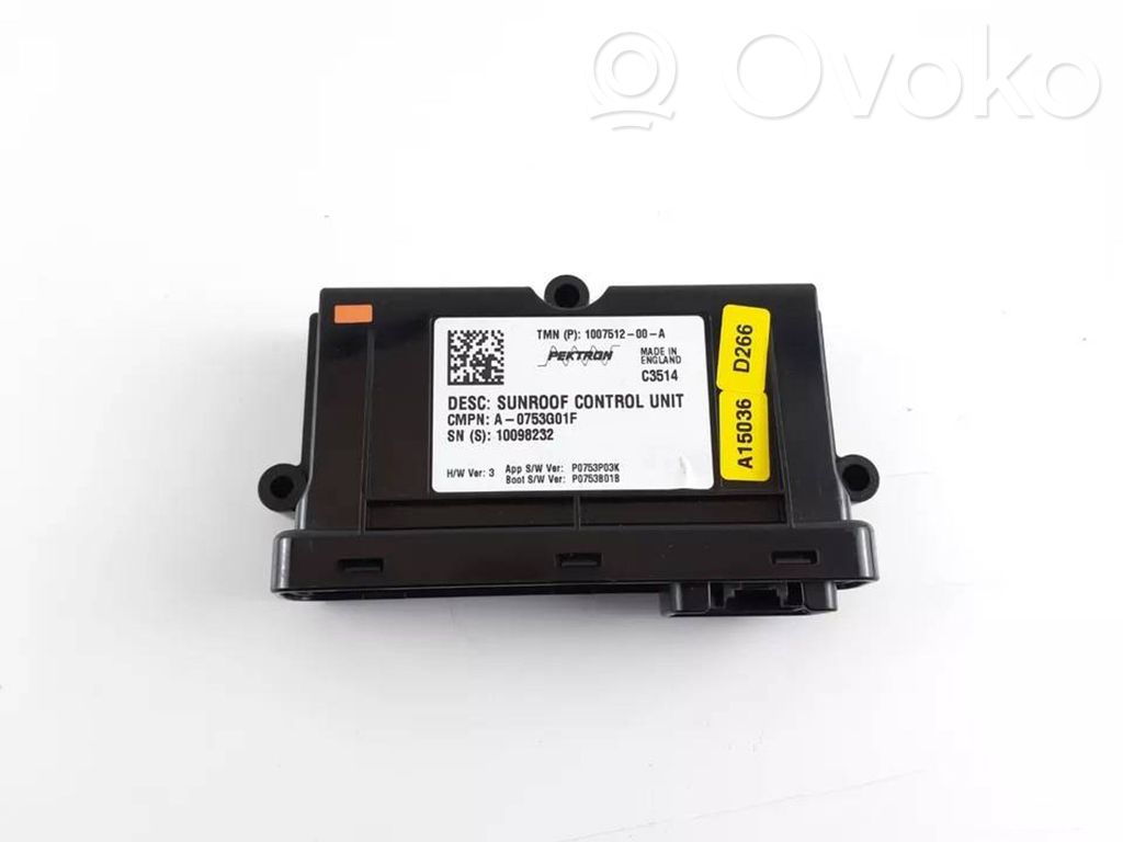 Tesla Model S Unité de commande / module de toit ouvrant 