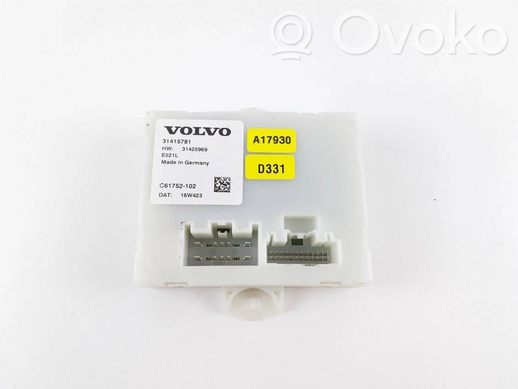 Volvo XC60 Tailgate/trunk control unit/module 