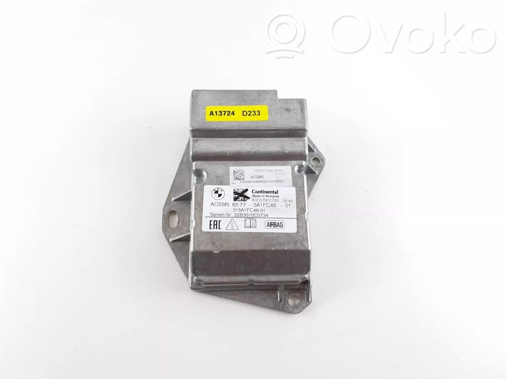 BMW 1 F40 Unitate/modul de comandă airbaguri 