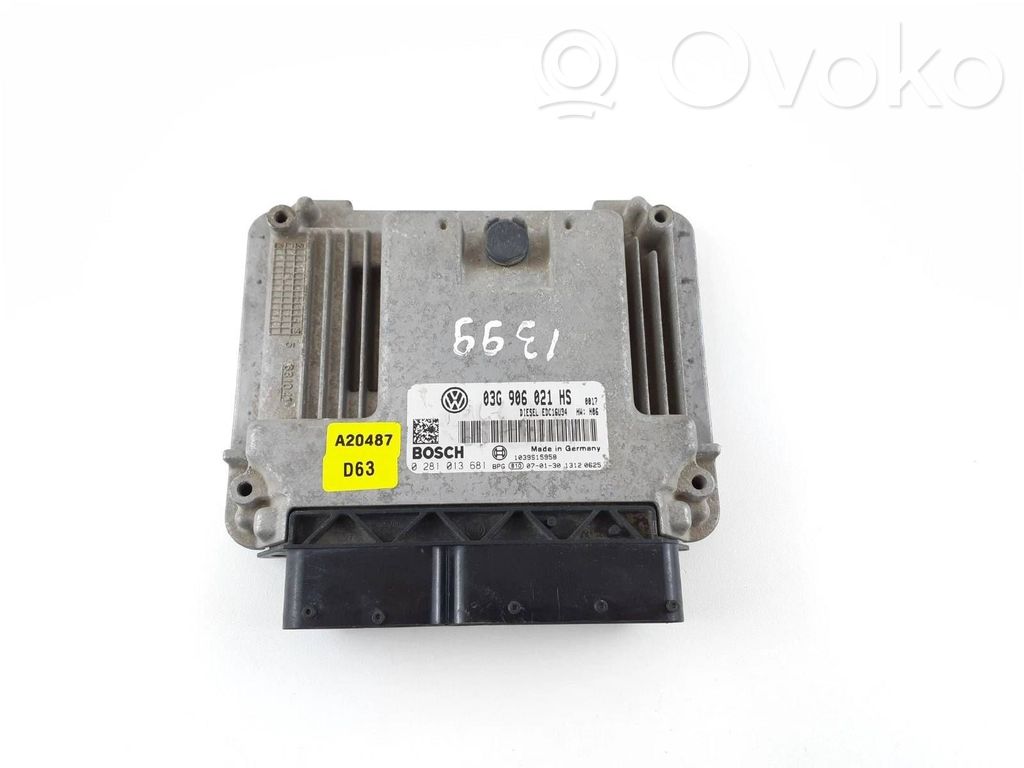 Volkswagen Caddy Engine control unit/module 