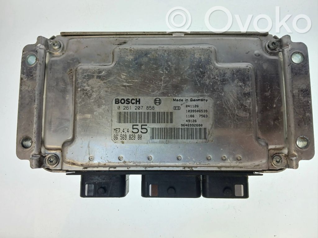Engine control unit/module   0261207858,9646992680,9656982980
