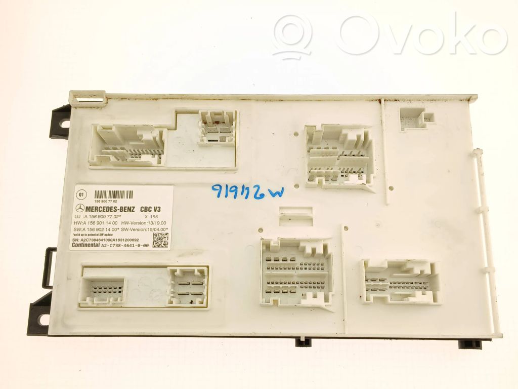 Mercedes-Benz CLA C117 X117 W117 SAM control unit 