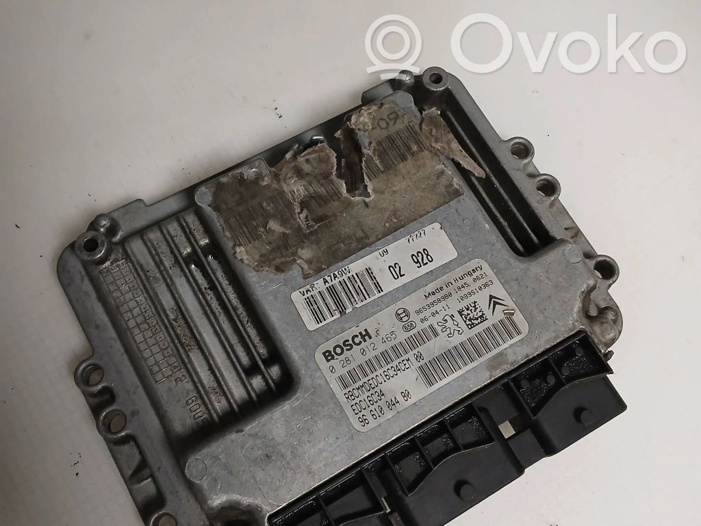 Peugeot 207 Engine control unit/module 