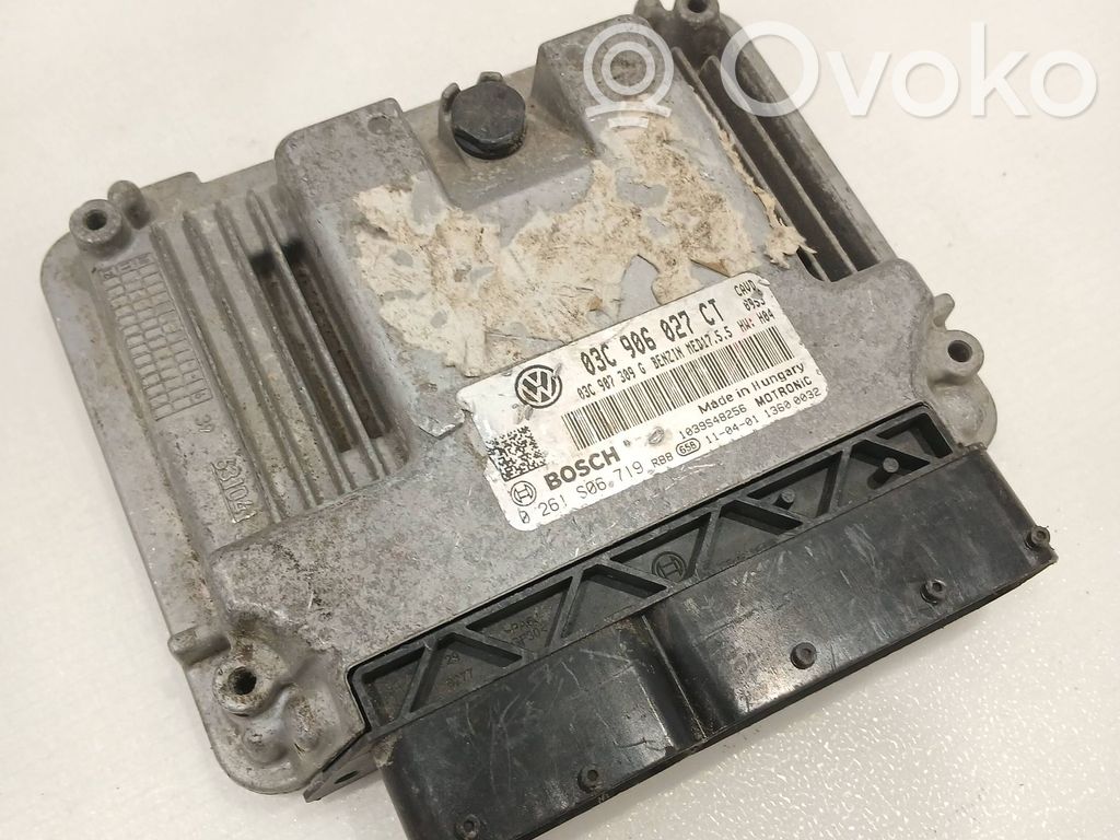 Engine control unit/module   03C906027CT,03C907309G,0261S06719