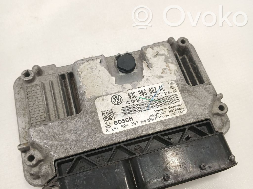 Engine control unit/module   03C906022AL,03C906022J,0261S04399