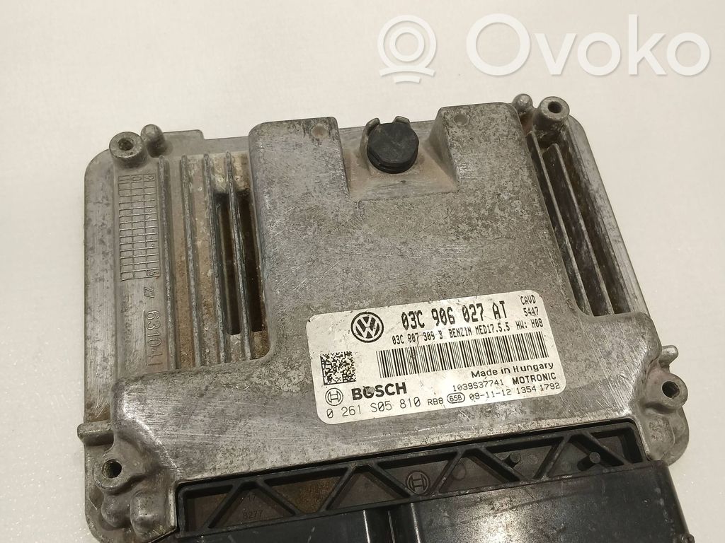 Engine control unit/module   03C906027AT,03C907309B,0261S05810
