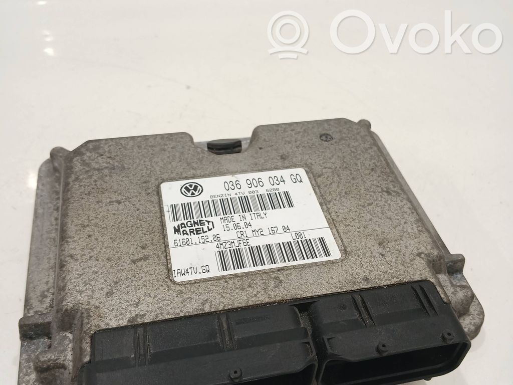 Engine control unit/module   036906034GQ,4MZ3MJF6E,6160115206