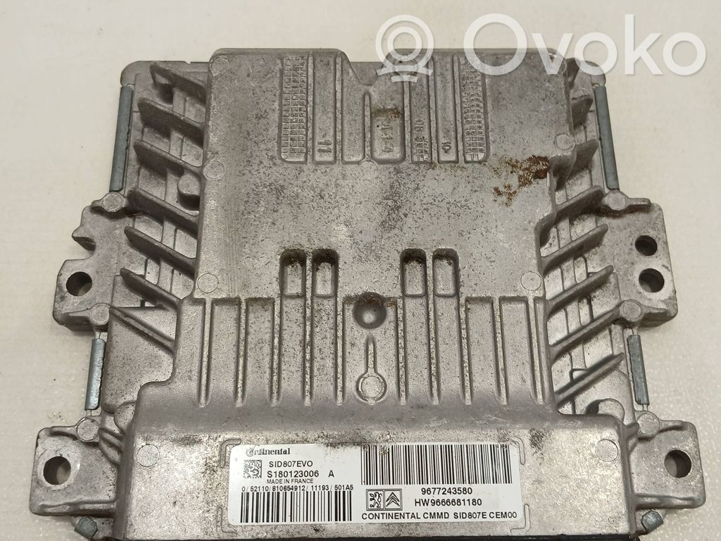 Engine control unit/module   9677243580,S180123006A,9666681180