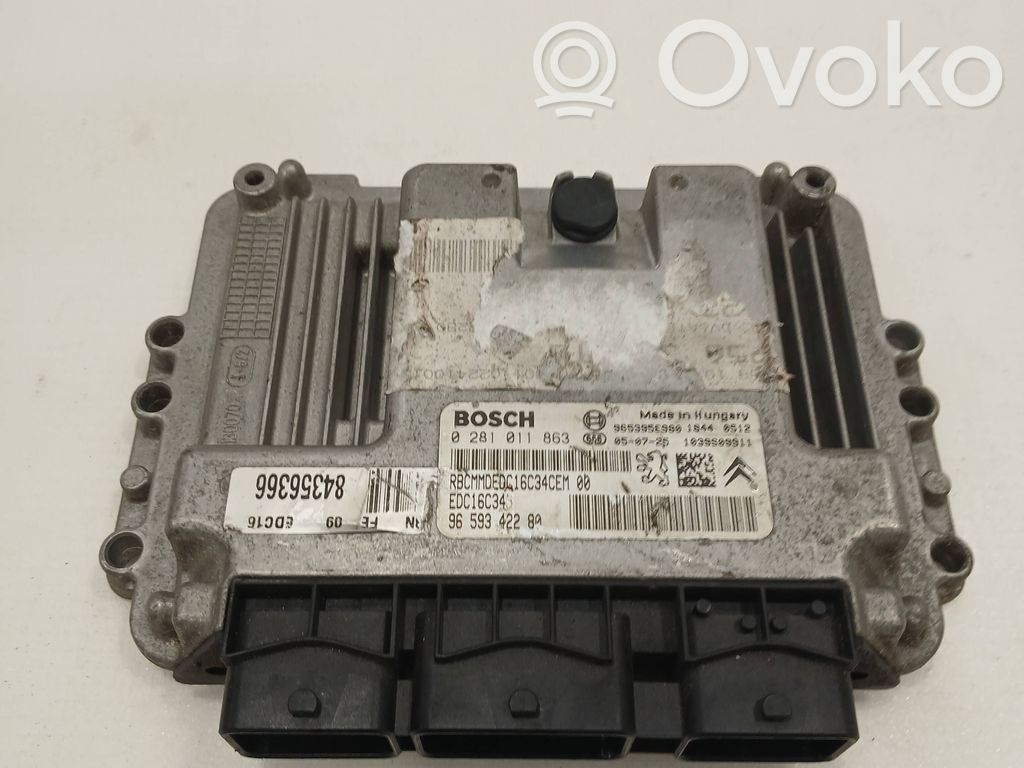Engine control unit/module   9659342280,9653956980,0281011863