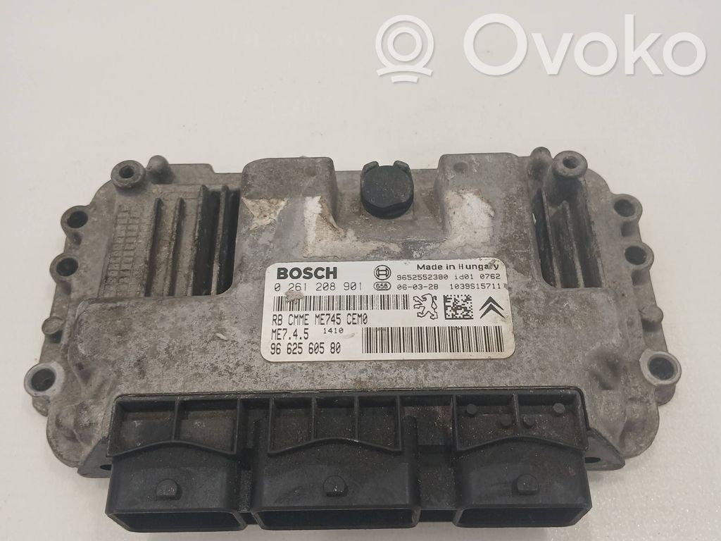 Engine control unit/module   9662560580,0261208901,9652552380