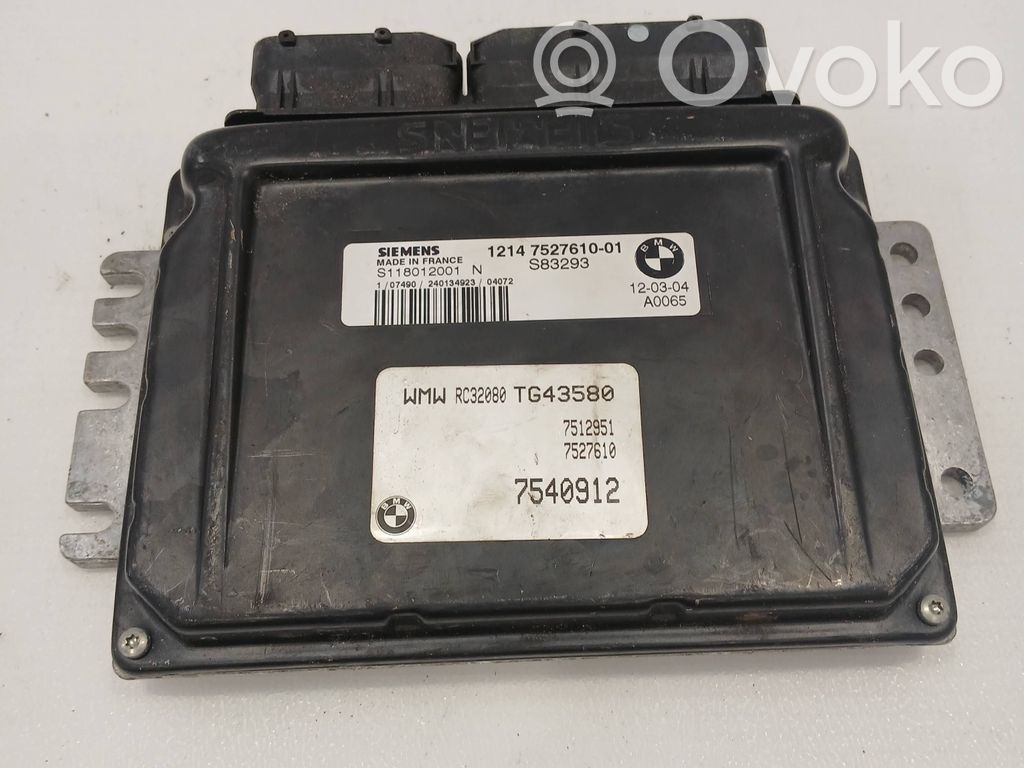 Engine control unit/module   S118012001N,7527610,7540912