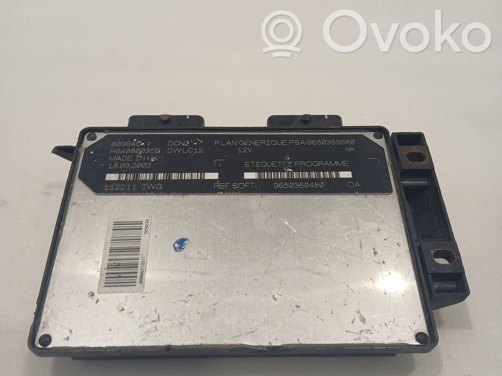 Citroen Berlingo Engine control unit/module 