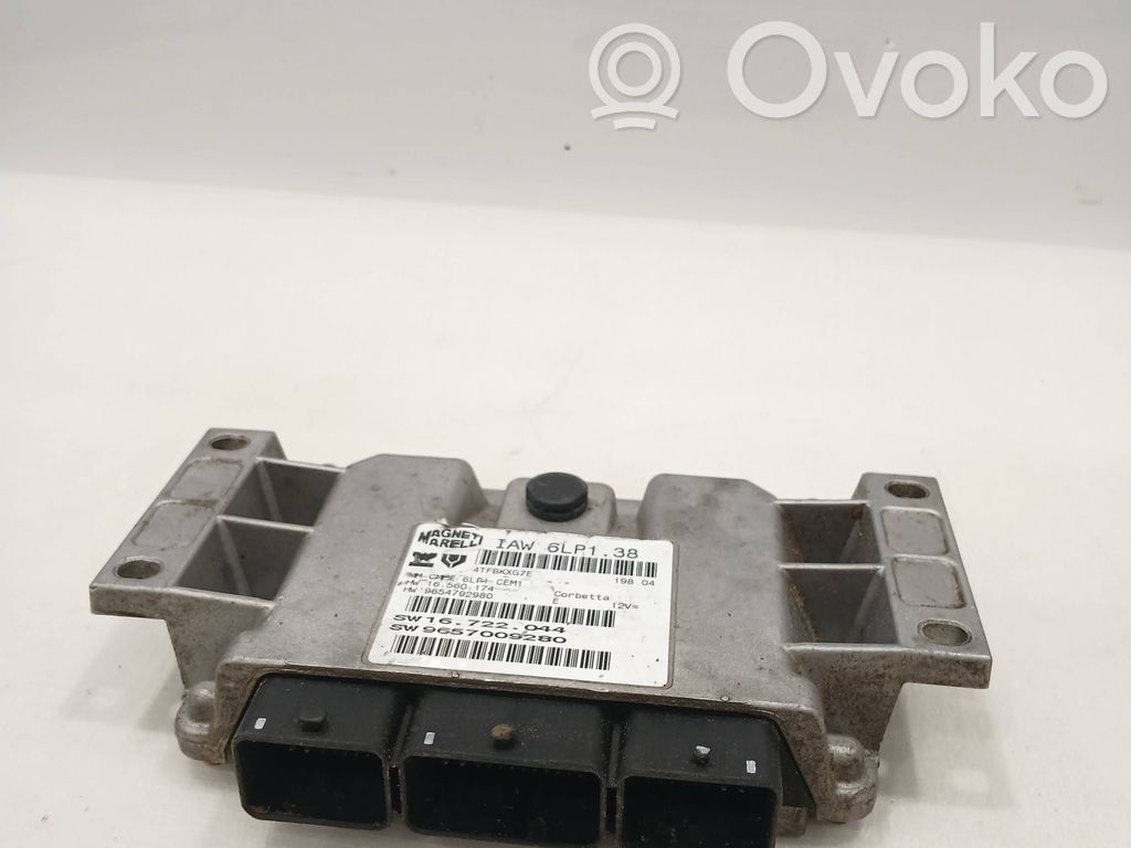 Engine control unit/module   9654792980,IAW6LP138,9657009280,16722044