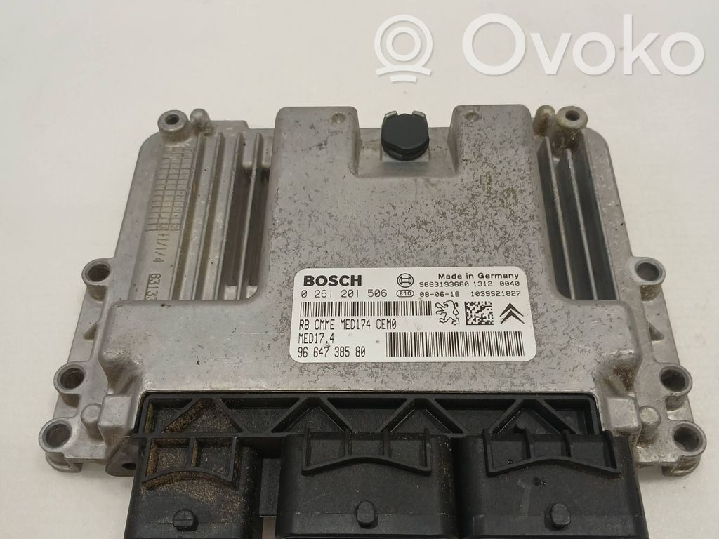 Peugeot 207 Engine control unit/module 