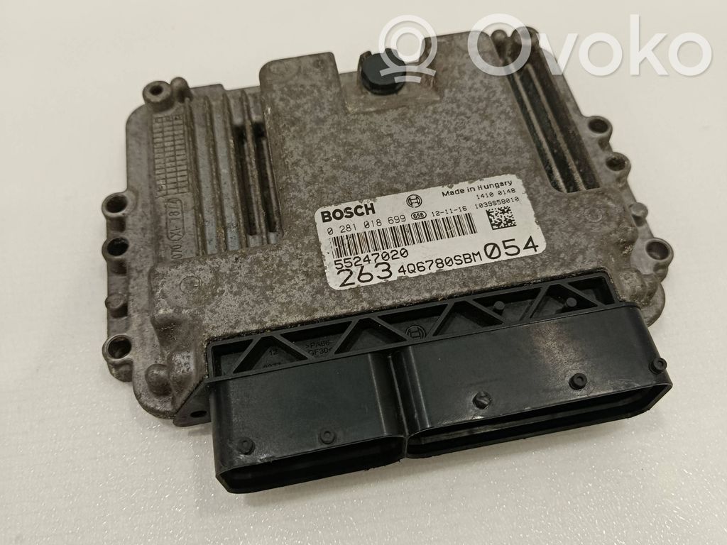 Engine control unit/module   55247020,0281018699,406780SBM