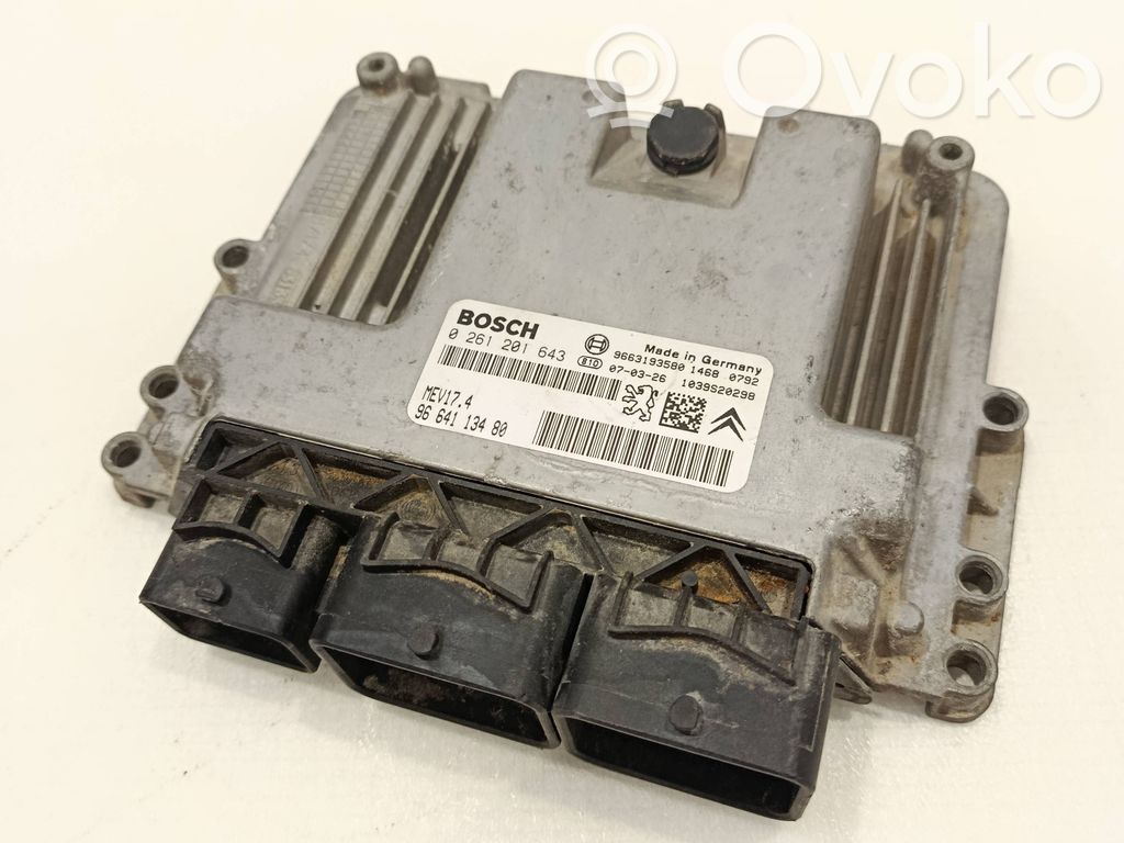 Engine control unit/module   9664113480,9663193580,0261201643